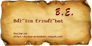 Bölcs Erzsébet névjegykártya